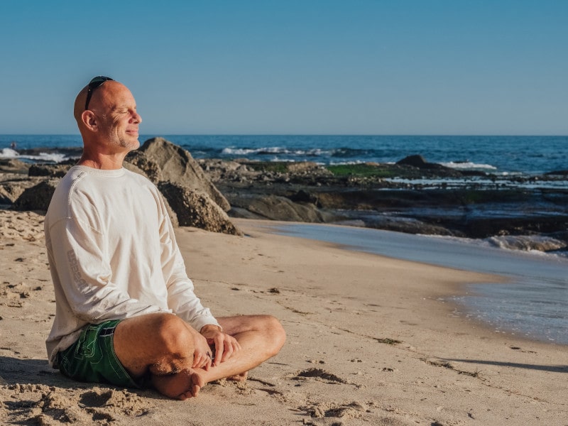 méditation plage